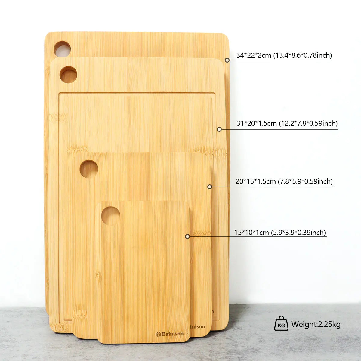 Bamboo Camping Chopping Board Set