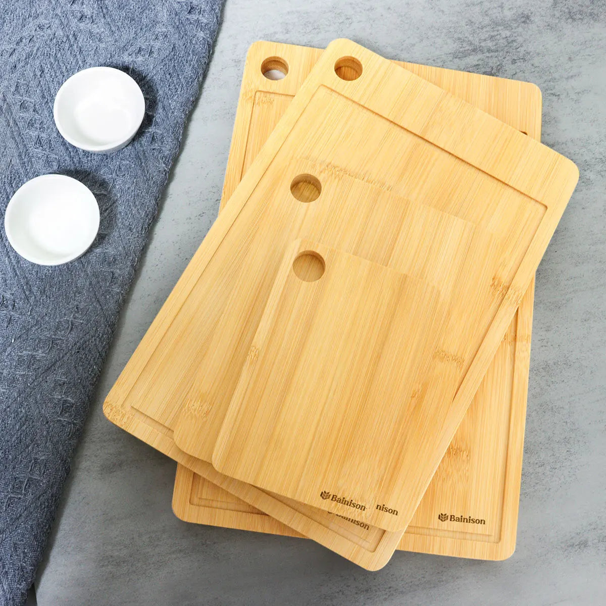 Bamboo Camping Chopping Board Set