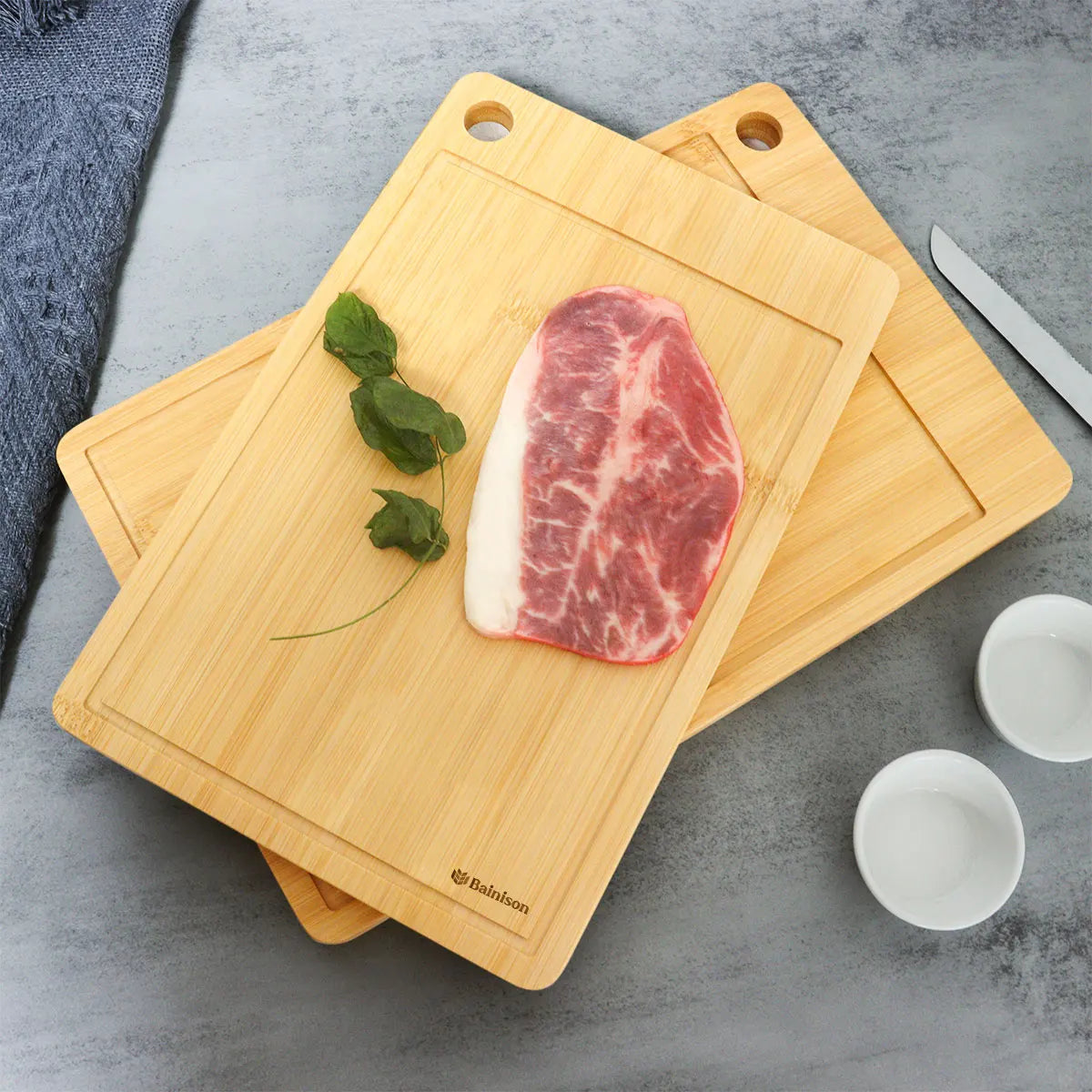 Bamboo Camping Chopping Board Set
