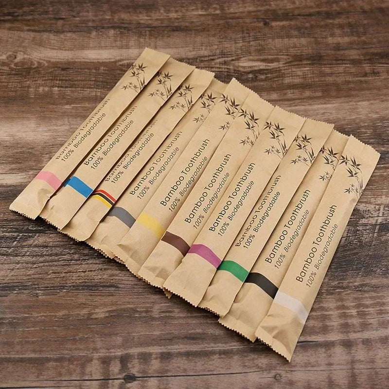 Bamboo Toothbrush Set (10pcs)