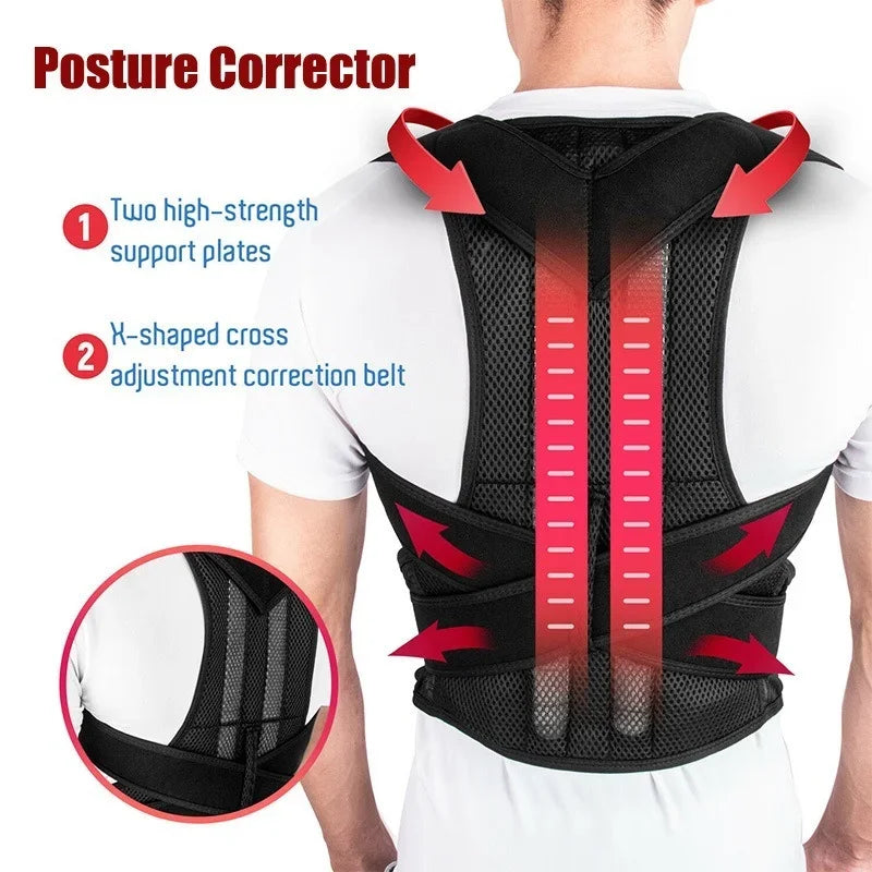 Adjustable Back Posture Corrector Brace