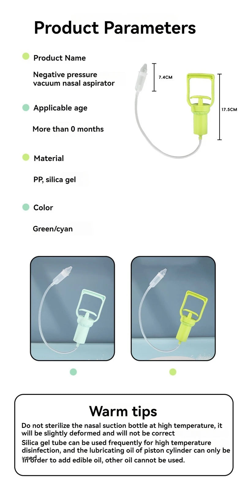 Baby Nasal Aspirator