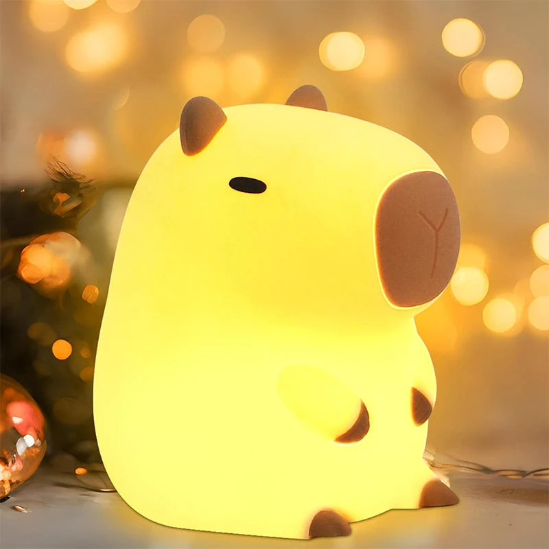 Cute Capybara Silicone Night Light