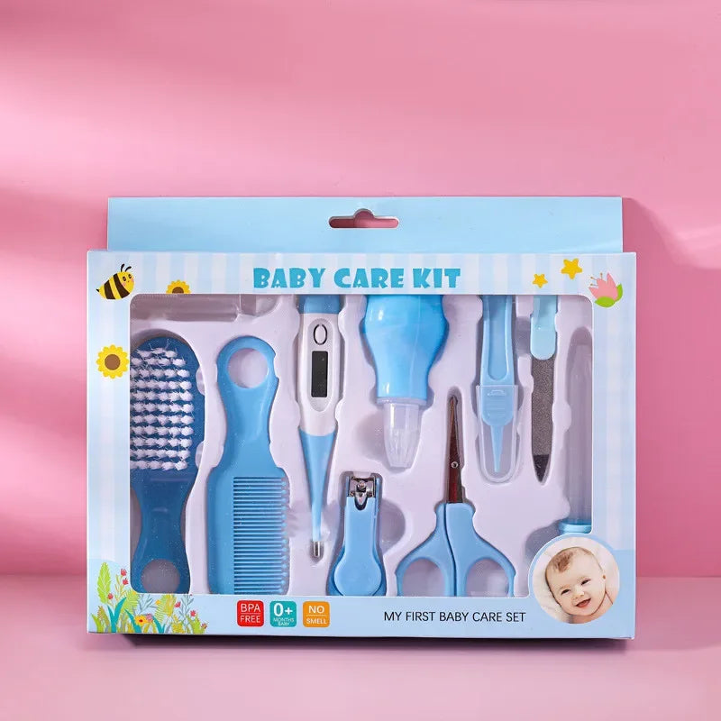 4/8/13pcs Newborn daily nail Care kit Nail clipper tool Health kit Thermometer Comb Care kit