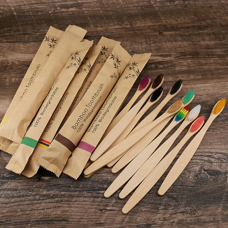 Bamboo Toothbrush Set (10pcs)