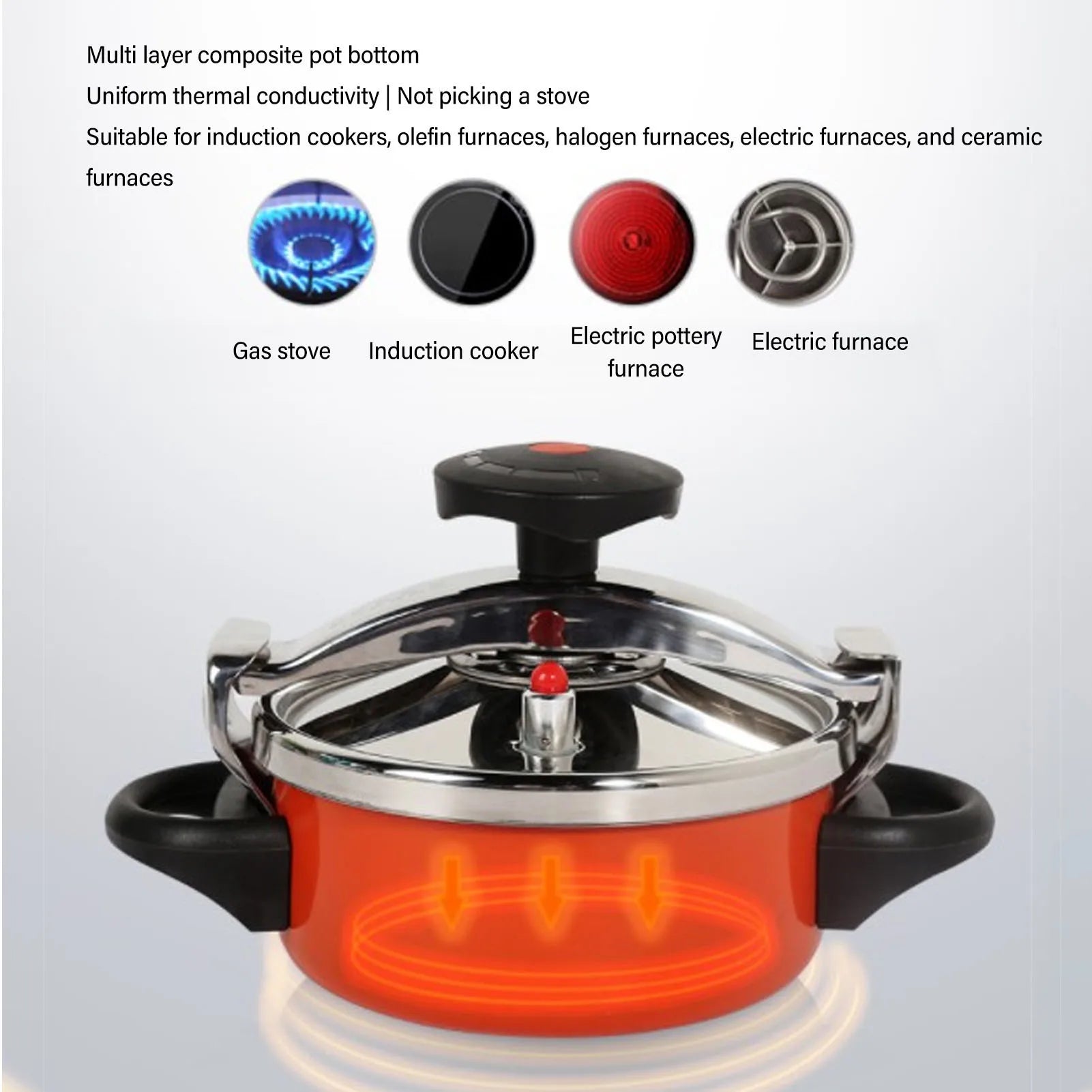 2L Stainless Steel Pressure Cooker