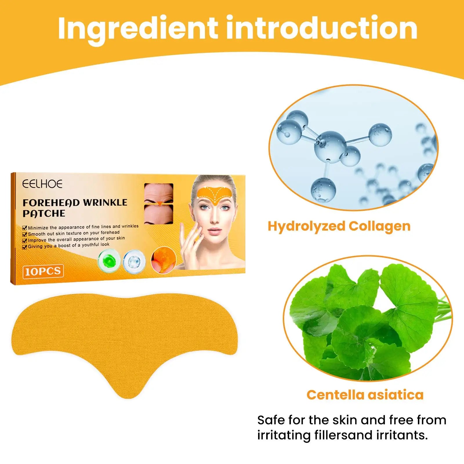Forehead Wrinkle Patch Anti-Aging Smoothes Fine Lines Collagen Face Mask Anti-wrinkle Removal Gel Patch Face Skin Care Tools
