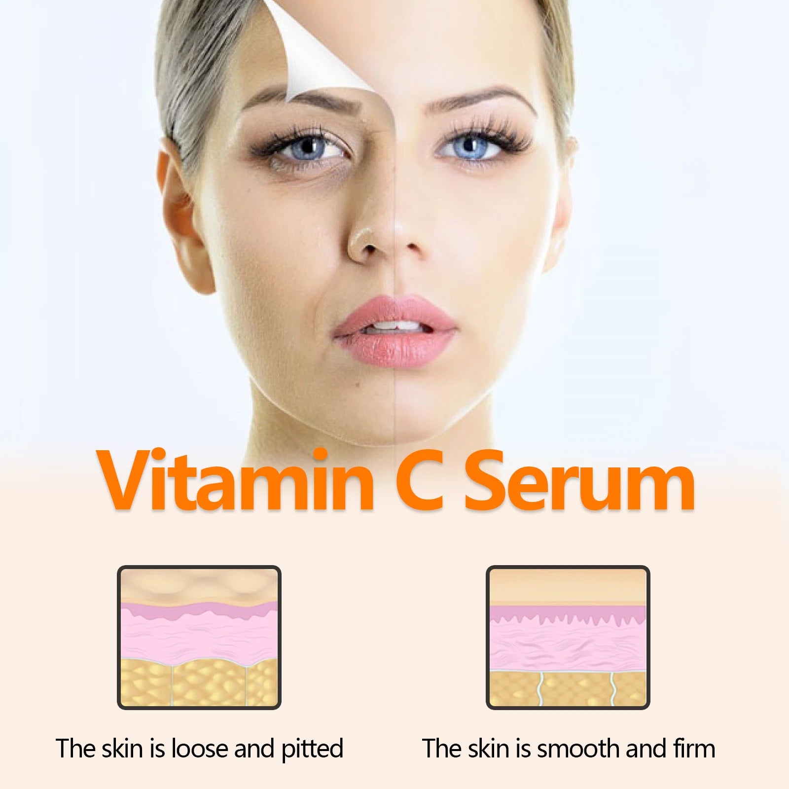 Vitamin C Facial Serum Reduces Fine Lines and Brightens Skin Naturally Without Added Retinol, Jojoba Oil Facial Care Products