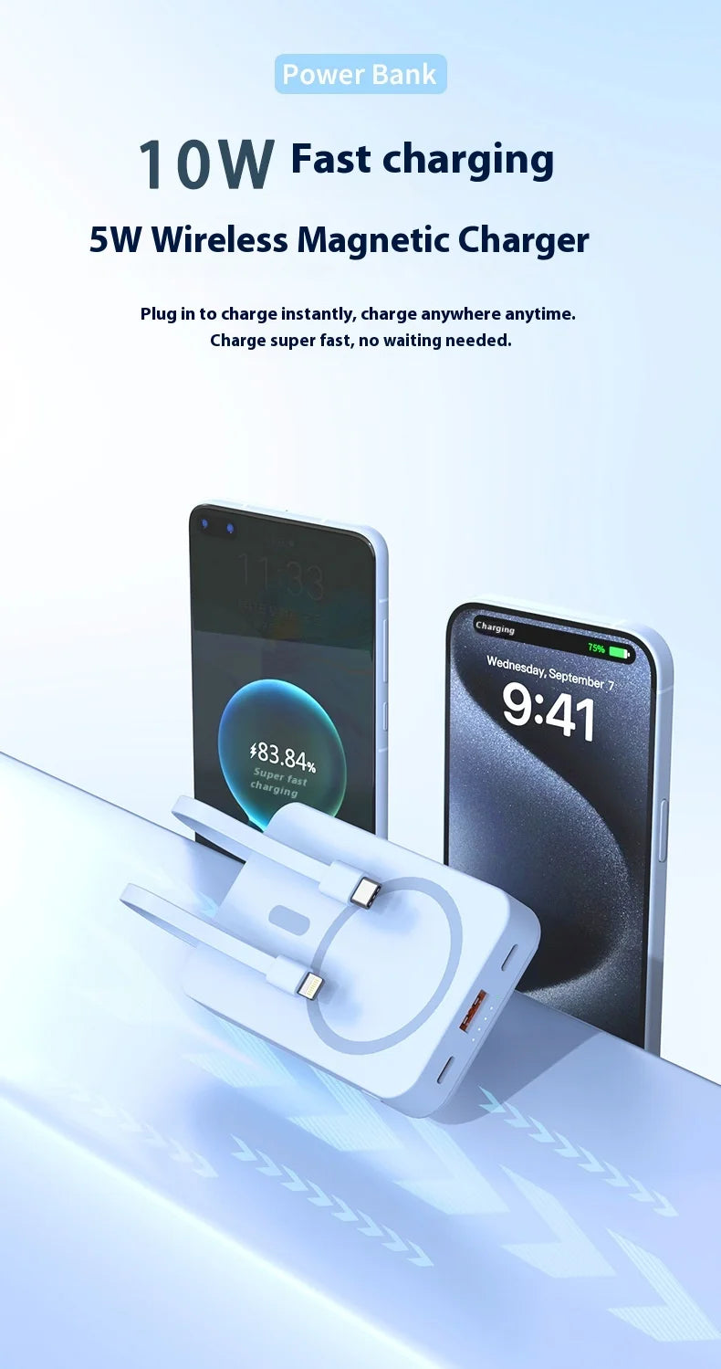 3-in-1 Wireless Fast Charging Power Bank