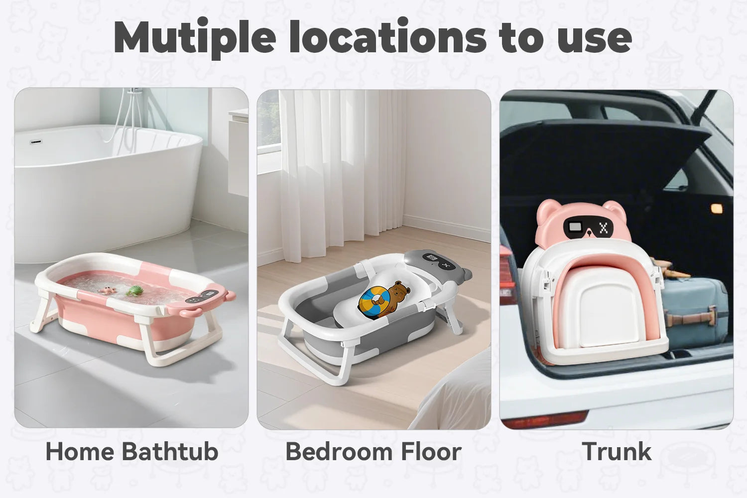 Foldable Baby Bathtub