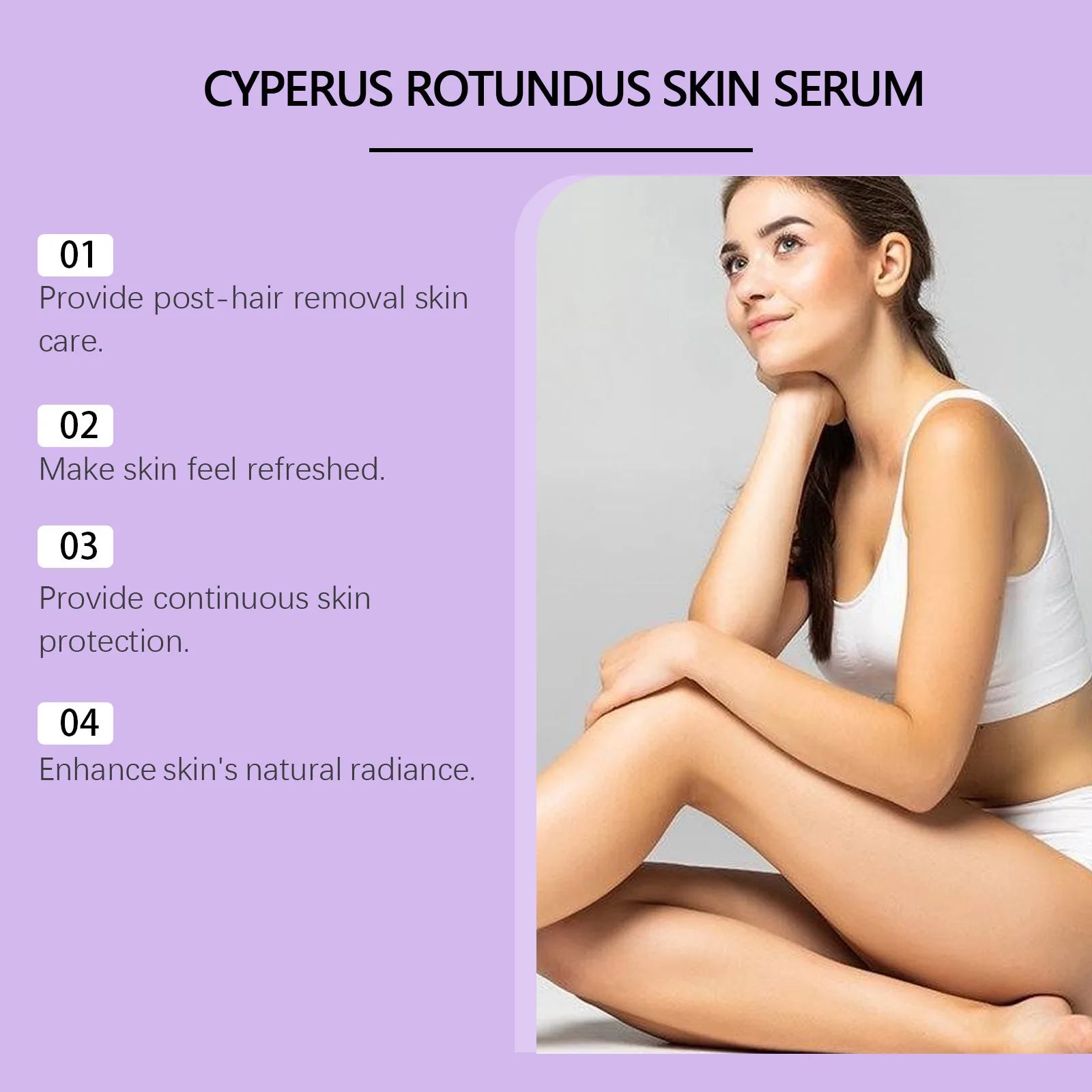 OceAura Cyperus Rotundus Oil for Hair Removal Prevent Hair Growth Products Remove Hair Inhibitor for Moisturizing Body Oil 60ml