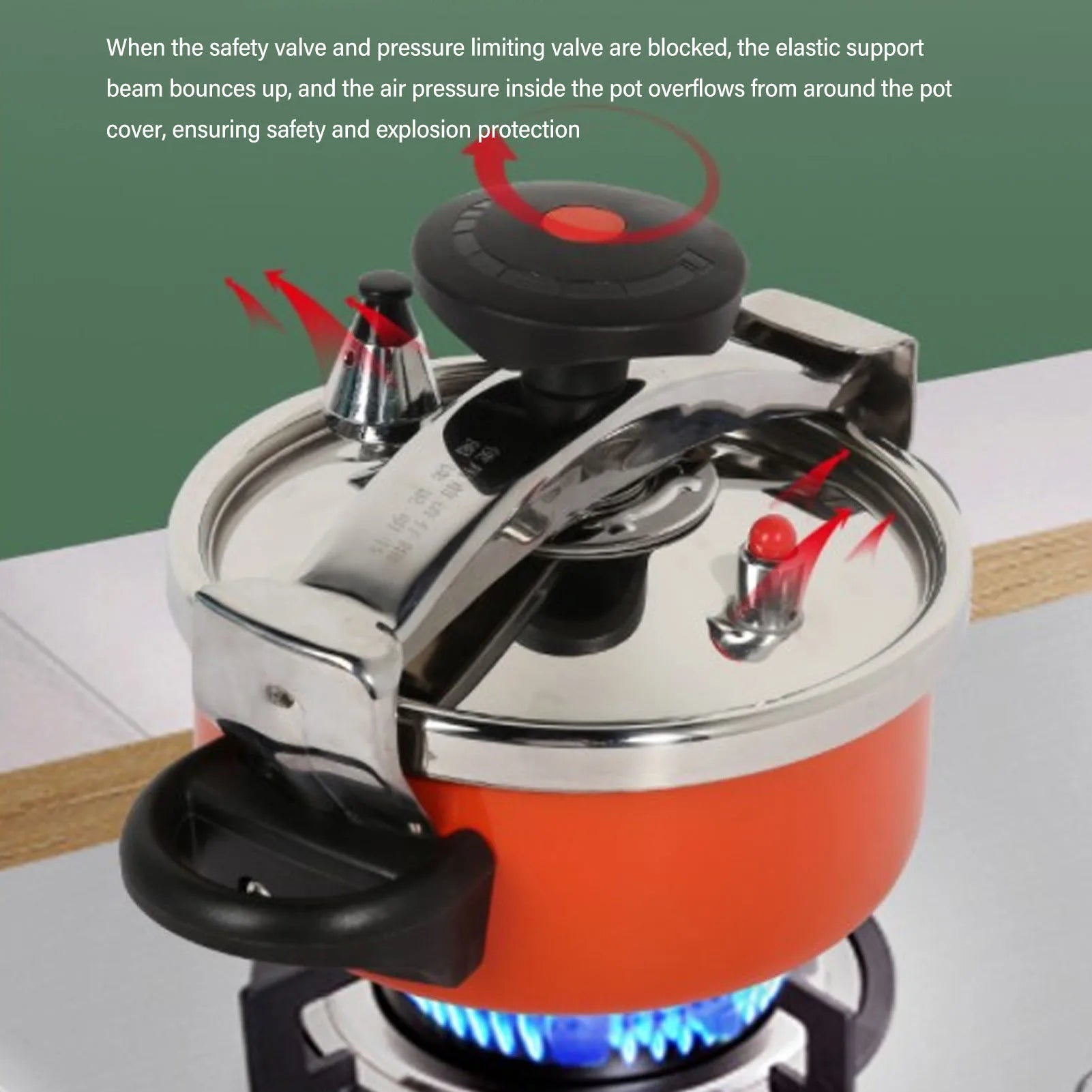 2L Stainless Steel Pressure Cooker