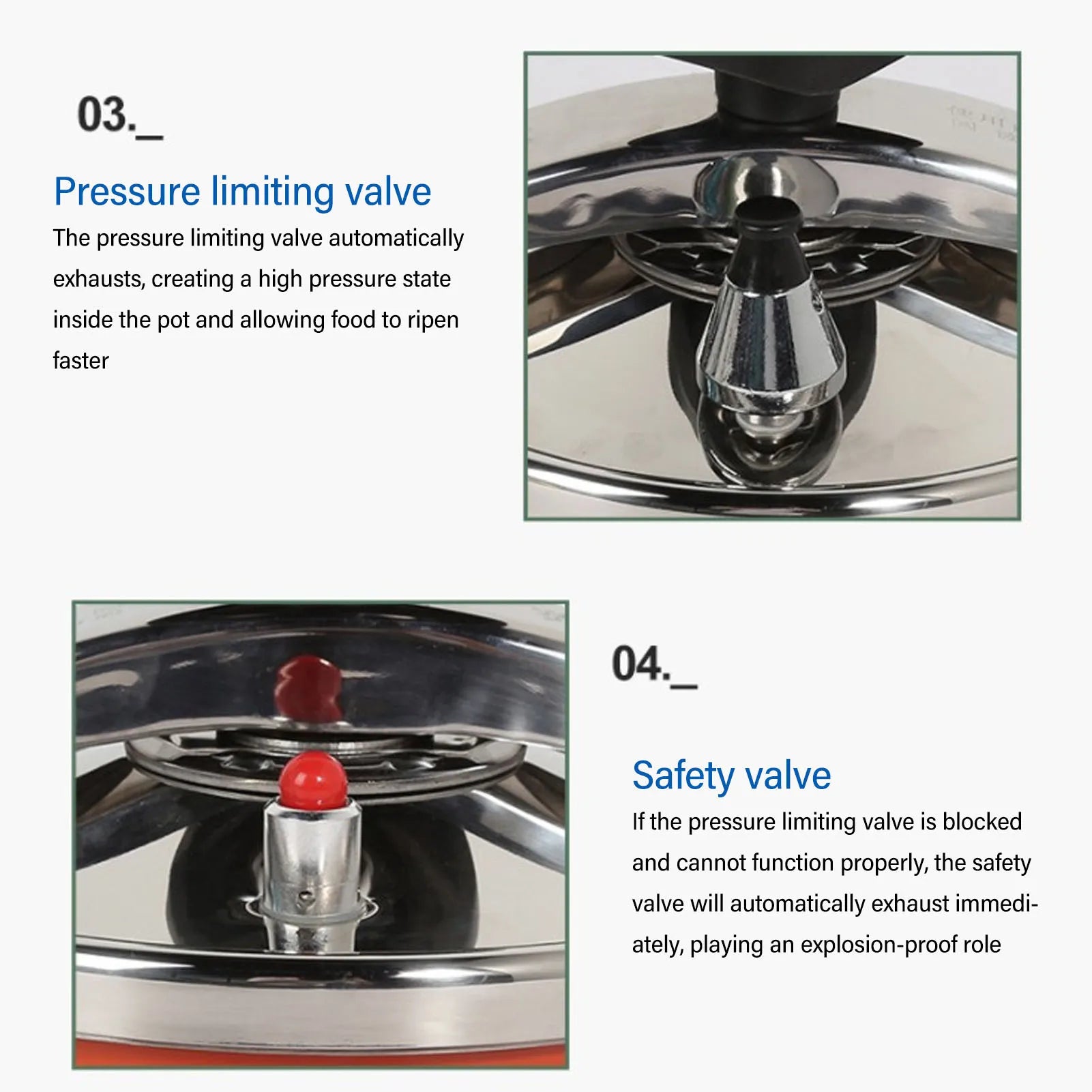 2L Stainless Steel Pressure Cooker