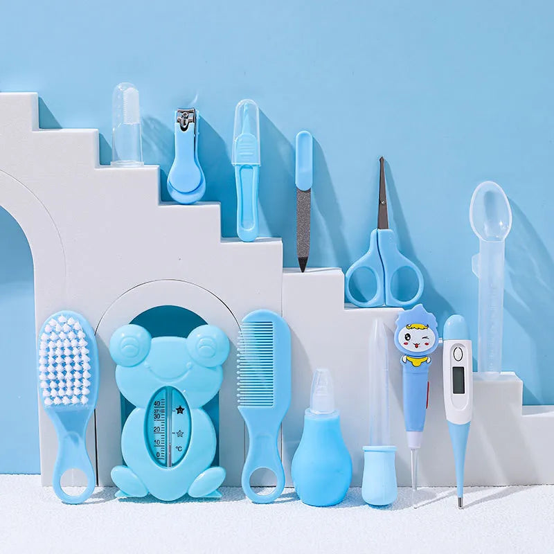 4/8/13pcs Newborn daily nail Care kit Nail clipper tool Health kit Thermometer Comb Care kit