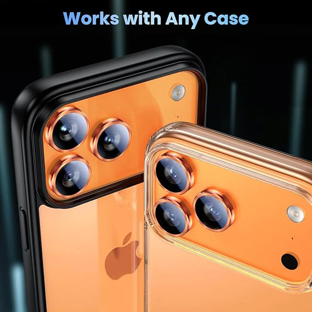 Metal Camera Lens Protector Cover For iPhone 17 16 14 13 15 Pro Max Air Plus Ring Lens Glass For iphone 17 Pro Max Accessories