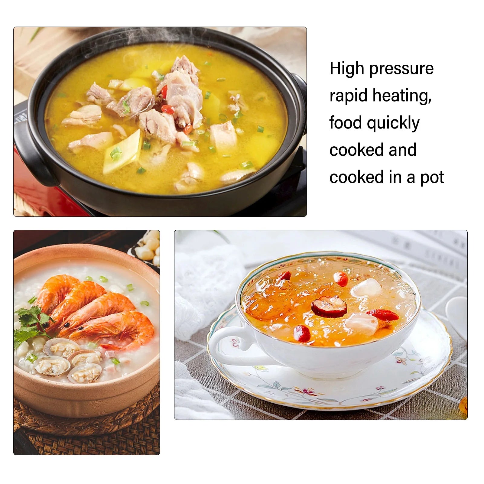 2L Stainless Steel Pressure Cooker