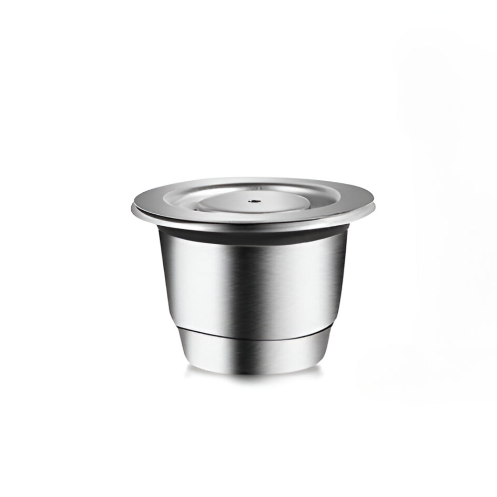 Reusable Coffee Capsule – Stainless Steel Pod with Spoon & Brush