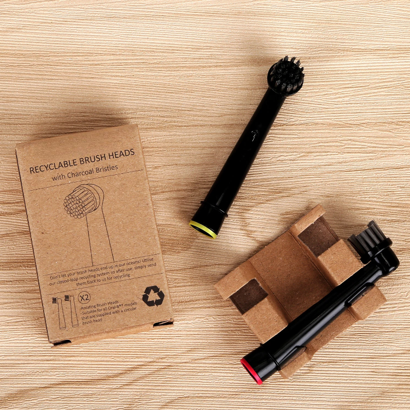 Charcoal Brush Heads – Recyclable & Gentle Clean