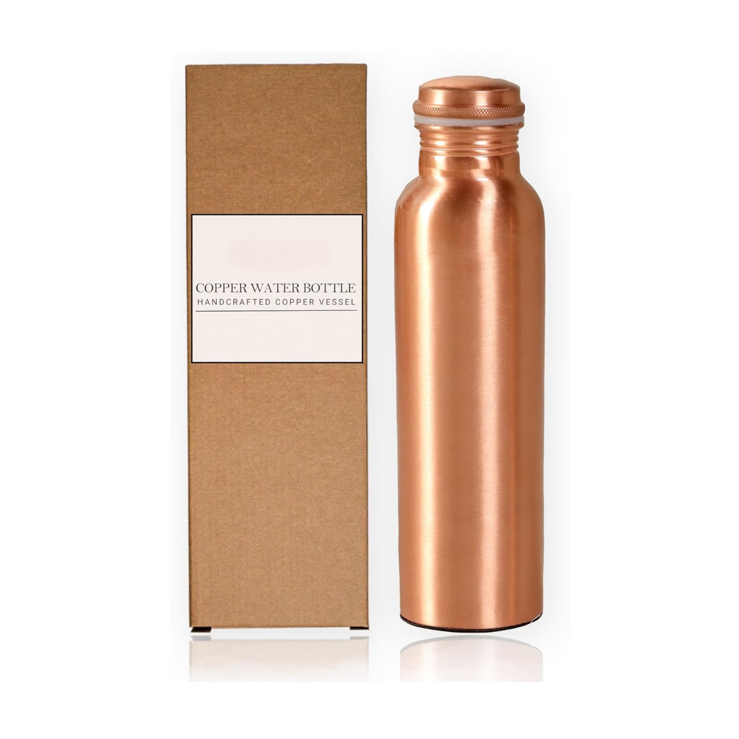 Pure Copper Water Bottle – Leak-Proof Hydration